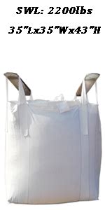 Amazon Jumbulk Secbolt FIBC Bulk Bag U Panel One 1 Ton Bag