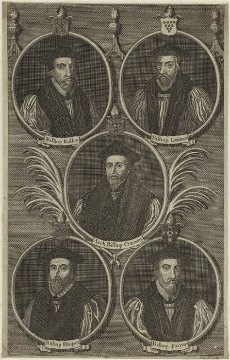 Npg D24926 5 Bishops Including Nicholas Ridley Hugh Latimer Thomas