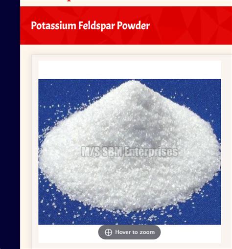 Off White Potassium Feldspar Powder Packaging Type Packet Packaging Size 50kg At Best Price