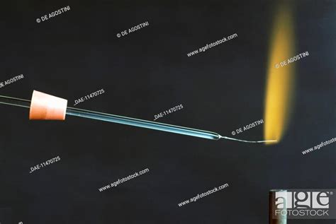 Colour of a sodium flame, chemical element, Stock Photo, Picture And ...