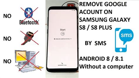 S8 Android 8 REMOVE GOOGLE ACCOUNT SAMSUNG GALAXY S8 S8 PLUS