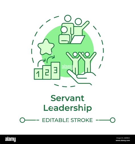 Servant Leadership Green Concept Icon Stock Vector Image And Art Alamy