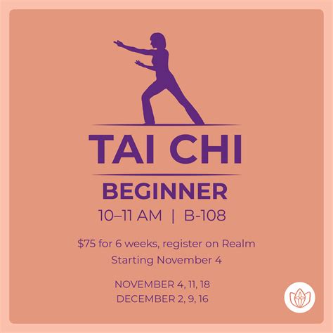 Tai Chi - Beginner - November | Trinity Presbyterian Church