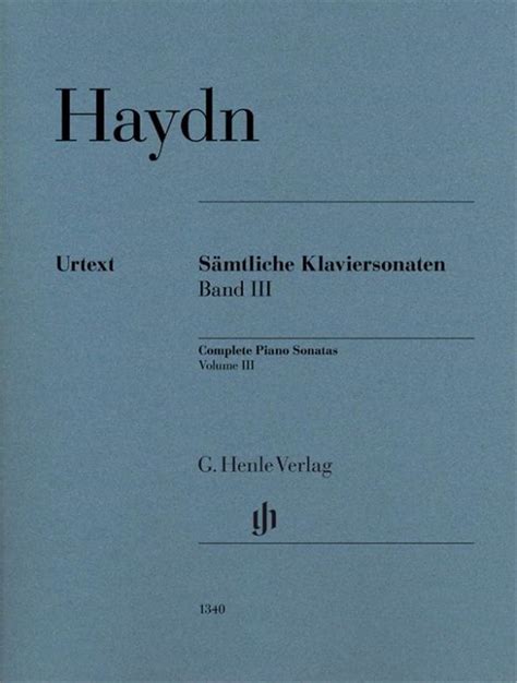 HAYDN COMPLETE PIANO SONATAS VOL 3 Hartman Glasbena Spletna Trgovina