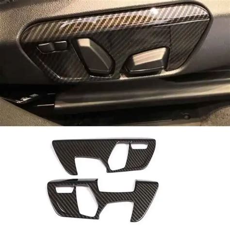 ABS CARBON FIBER Trim For BMW X2 2018 2021 Seat Adjust Handle Button