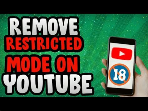 How To Remove Restricted Mode On Youtube Mobile Turn Off