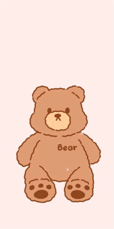 Njoy Obs In Bear Wallpaper Kawaii Wallpaper Teddy Bear Outline