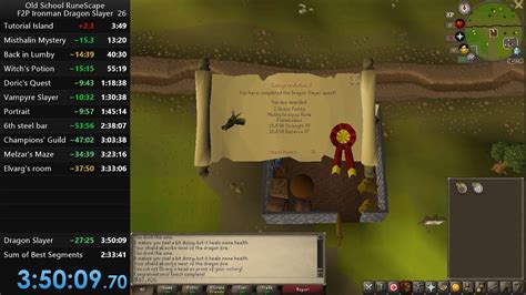 Old School Runescape F2p Ironman Dragon Slayer In 35009 Old Wr