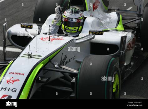 Jenson Button Brawn Gp Formula 1 World Championship Sao Paulo Brazil