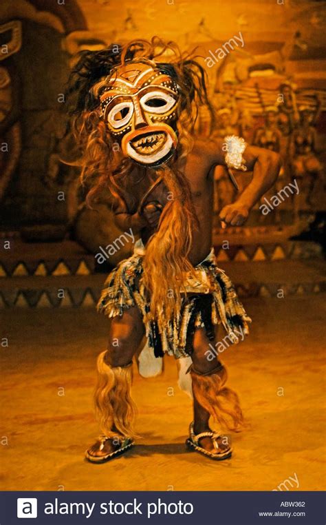 Dancer In Tokolosh Mask Masks Generally Depict Spirits Of Ancestors