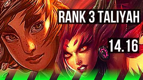 TALIYAH Vs ZYRA JGL Rank 3 Taliyah Rank 8 11 3 12 BR Challenger