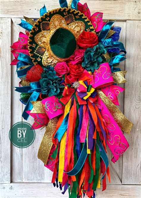 Fiesta Wreath Fiesta Decor Cinco De Mayo Wreath Cinco De Mayo Decor