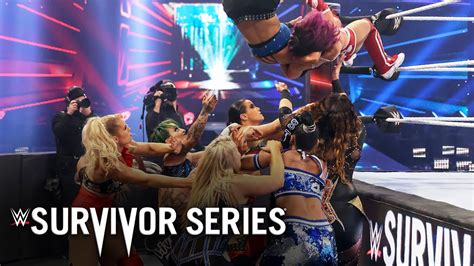 Peyton Royce Superplexes Bayley Into The Rest Of The Field Survivor Series 2020 Youtube