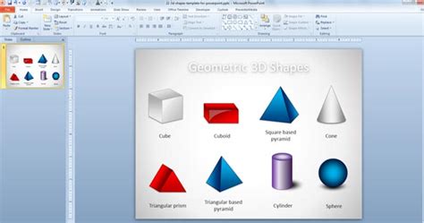 Free 3D Geometric Shapes Template for PowerPoint Presentations ...