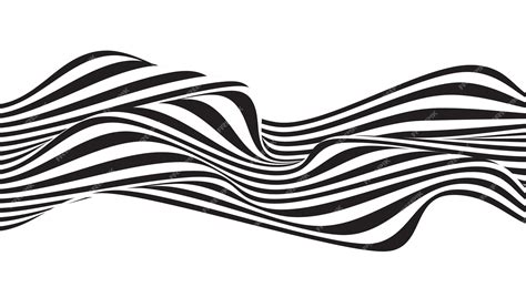 Premium Vector | Abstract black and white wave background