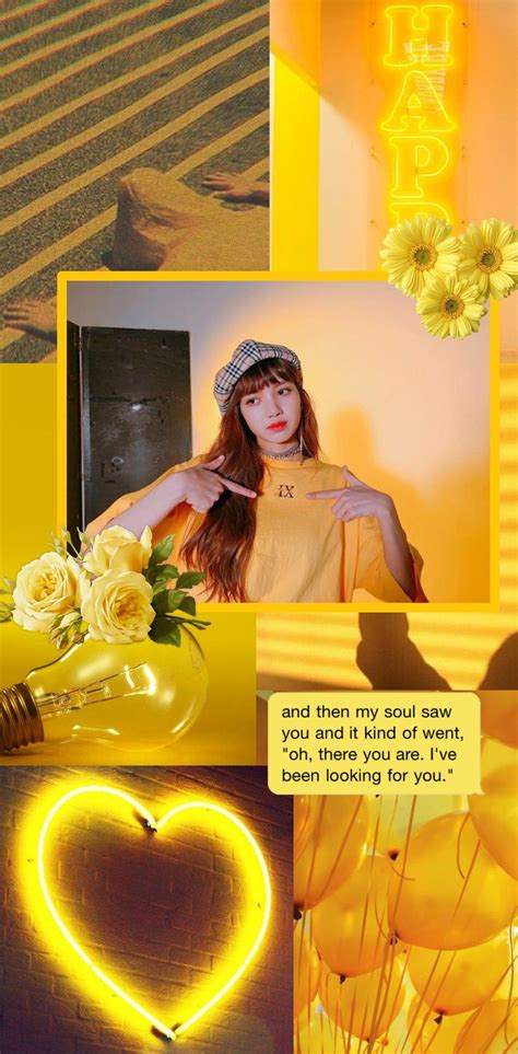 Yellow Aesthetic Wallpapers Yellow Yellow Aesthetic Wallpaper Lisa Blackpink Wallpaper