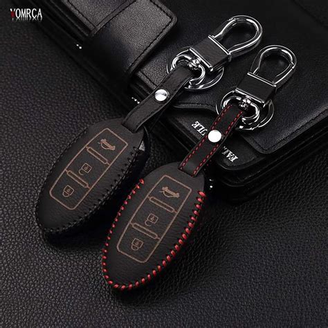 Leather Car Key Covers Case For Nissan Qashqai Pathfinder Versa Tidda