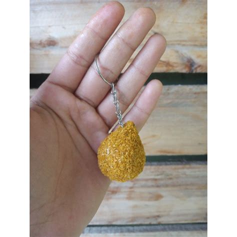 Chaveiro Coxinha De Biscuit Comida Realista Shopee Brasil