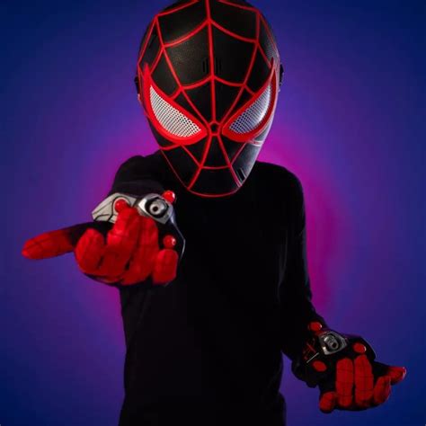 Become Spider Man With The Miles Morales Mask And Web Shooters