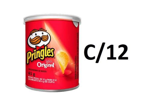 Kit C 12 Unidades De Batata Pringles Original 41g Cada Pringles