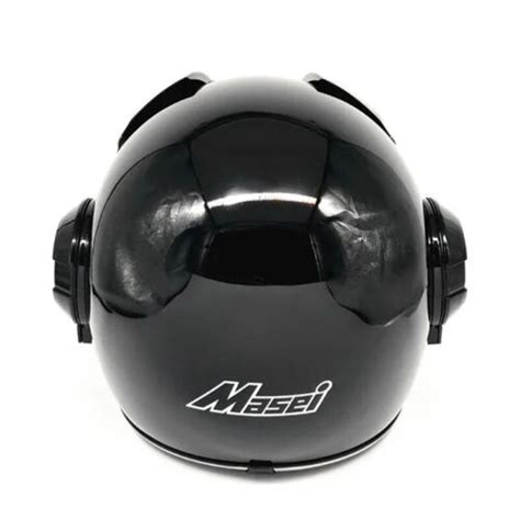 Masei Retro Motorcycle Full Face Helmet Motorbike Flip Up Skull Iorn