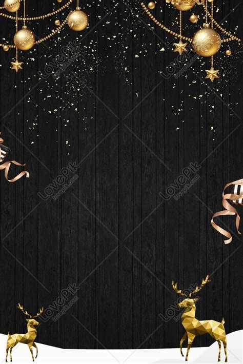 Black Gold Atmospheric Christmas Background Download Free | Poster ...