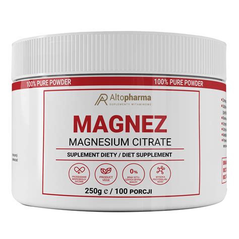 CYTRYNIAN MAGNEZU 100 MAGNEZ W PROSZKU 250g WEGE 11675710527 Allegro Pl