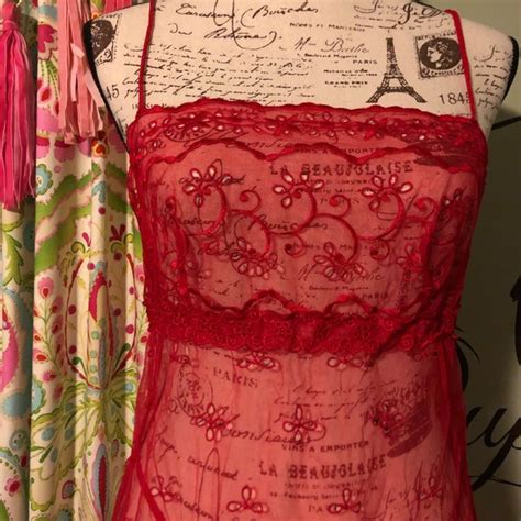 Victoria S Secret Intimates Sleepwear Piece Red Victorias Secret Lingerie Set Nwot