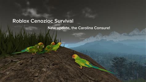 Roblox Cenozoic Survival New Update The Carolina Conure Youtube