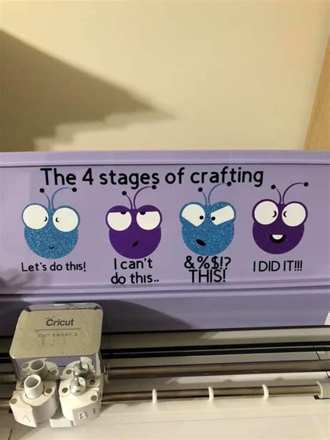 Crafting Stages Sign Cricut Crafts