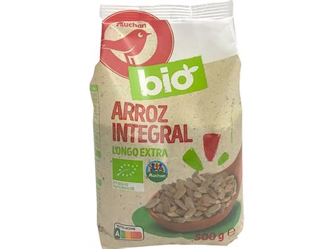 Arroz Auchan Integral Bio Longo Extra 500g AUCHAN BIO Nutripédia