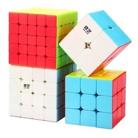 Kit Box Cubo Mágico Profissional 2x2 3x3 4x4 5x5 Raro Parcelamento