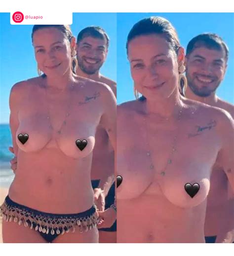 Flávia Alessandra exibe clique fazendo topless e esbanja corpão