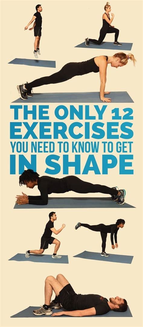 The Only 12 Exercises You Need To Get In Shape