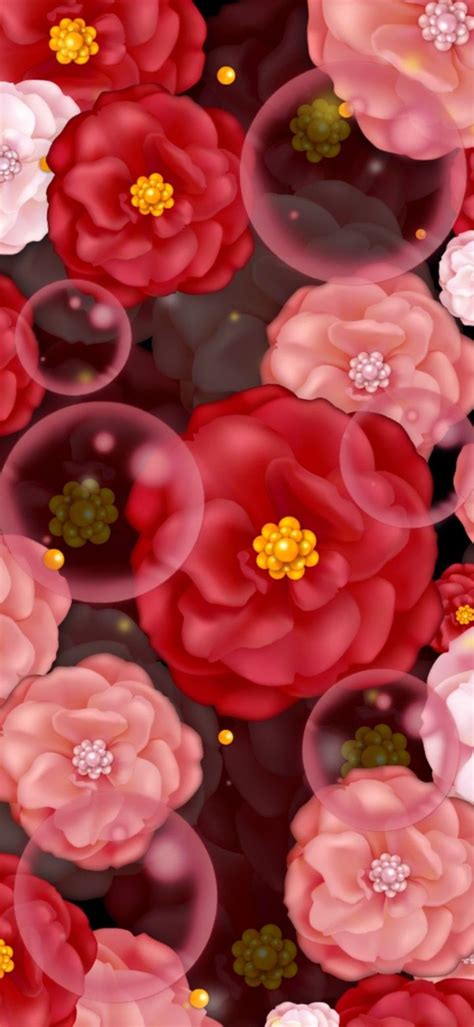 Pin By Maria Grzelak On Backgrounds Flower Art Bubbles Wallpaper