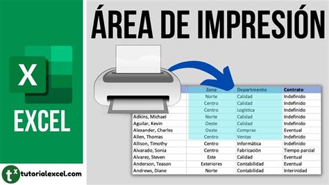 Establecer Rea De Impresi N En Excel Youtube