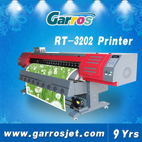 Garros Wide Format 3 2m Banner Printing Eco Solvent Printer Machine