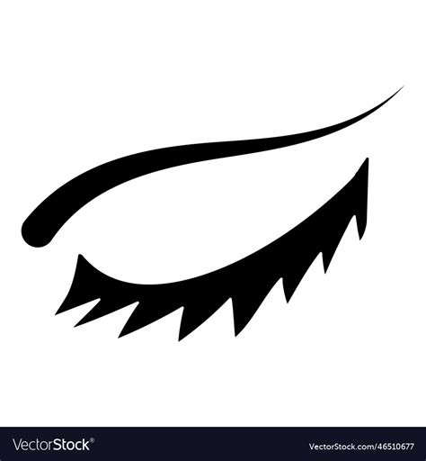 Eyelash logo icon design template Royalty Free Vector Image