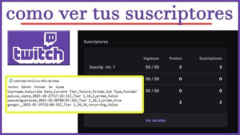 Como Saber Quien Esta Suscrito A Tu Canal De Twitch Tutorial Youtube