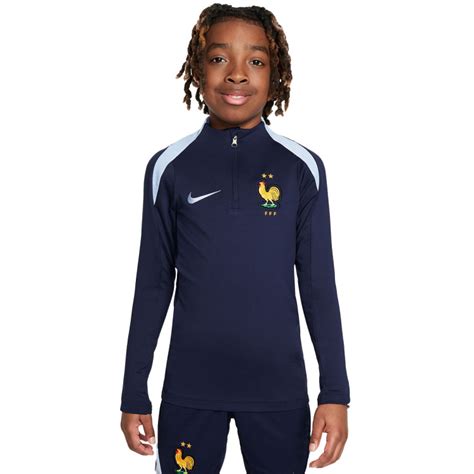 Sudadera Nike Francia Training Eurocopa Ni O Blackened Blue Cobalt