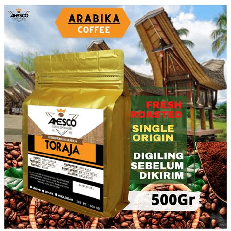 KOPI TORAJA ARABIKA 500GR KOPI BIJI KOPI BUBUK Kopi Toraja