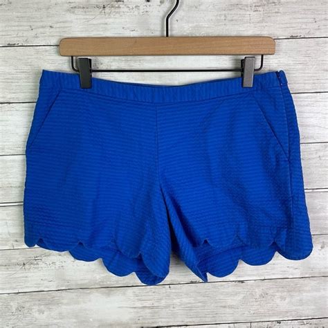 Lilly Pulitzer Buttercup Texture Blue Shorts Size 6