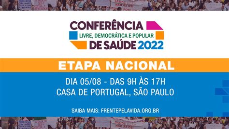 Conferência Livre Democrática E Popular De Saúde Lançará A Agenda De