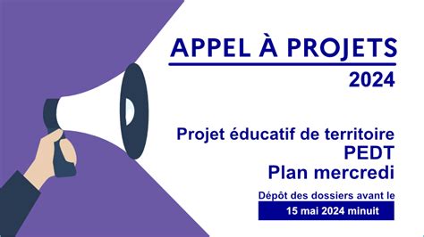 Projet Ducatif De Territoire Pedt Plan Mercredi Les Appels