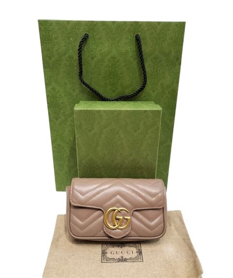 Gucci Nude Marmont Super Mini 2022 With Receipt Senayan City Price