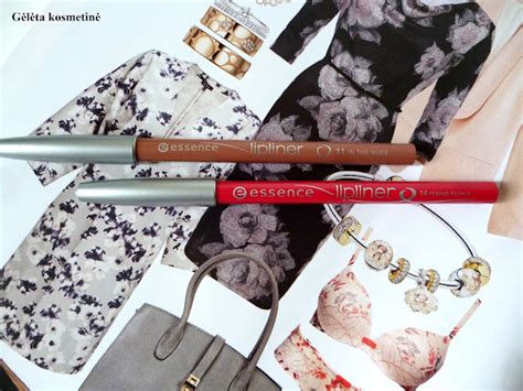 ESSENCE lipliner lūpų kontūro pieštukai atspalviai 11 in the nude ir 14 femme fatale