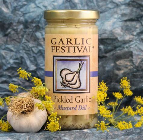 Garlic Festival Foods California Pickled Garlic And Plump Green Olives