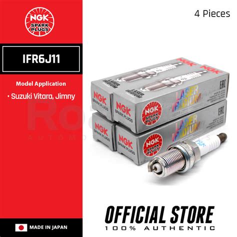 Ngk Ifr J Laser Iridium Spark Plugs For Suzuki Vitara Jimny Pcs