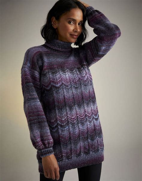 Sirdar Ladies Sweater Knitting Pattern In Jewelspun Aran 10713