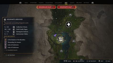 Hogwarts Legacy Map Size All Locations Listed